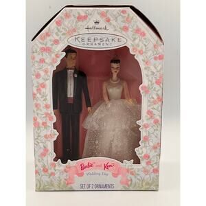 Hallmark Keepsake Barbie Ken Wedding Day Christmas Ornament or Cake Topper 1997